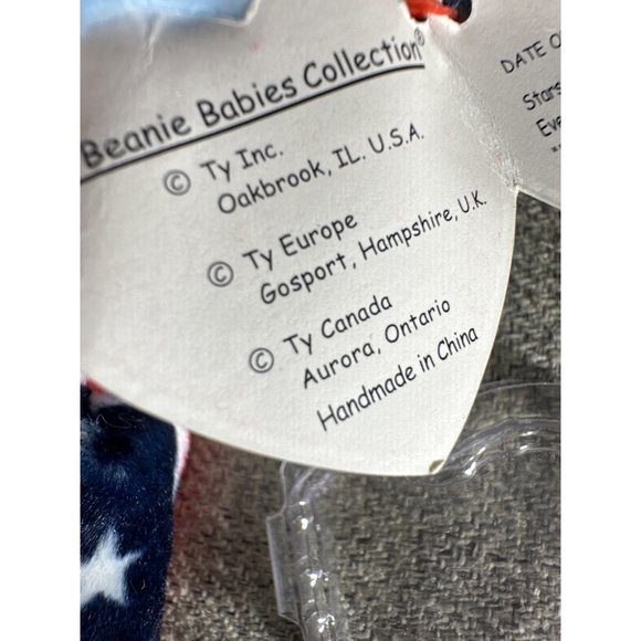 Vintage Original TY Spangle Blue Face Beanie Baby - Picture 8 of 8